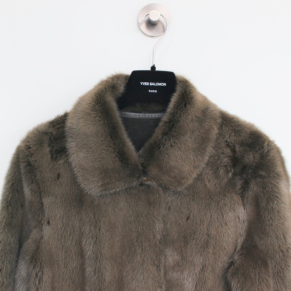 Yves Salomon *Reversible* Sheared Mink/Suede Coat, size 38. *Worn twice* - Picture 8 of 16